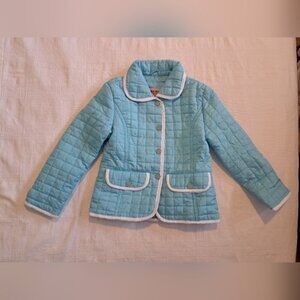 Urban Republic girls size 4T blue & white quilted light weight jacket, EUC